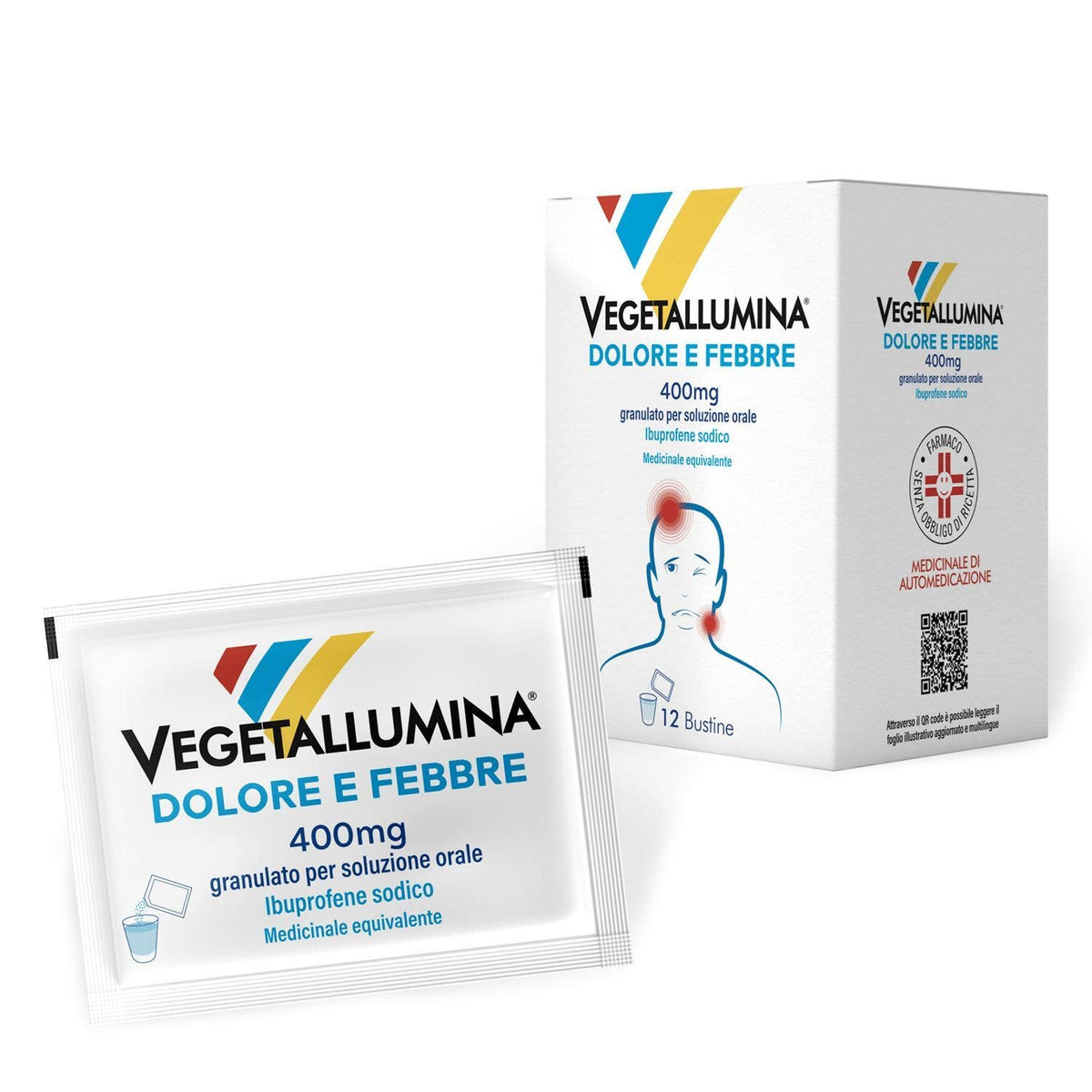 Vegetallumina Dolore E Febbre 400mg 12 Bustine - 1