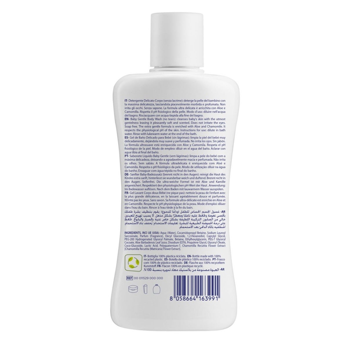 Chicco Natural Sensation Baby Detergente Corpo Delicato 200ml 0Mesi+-2