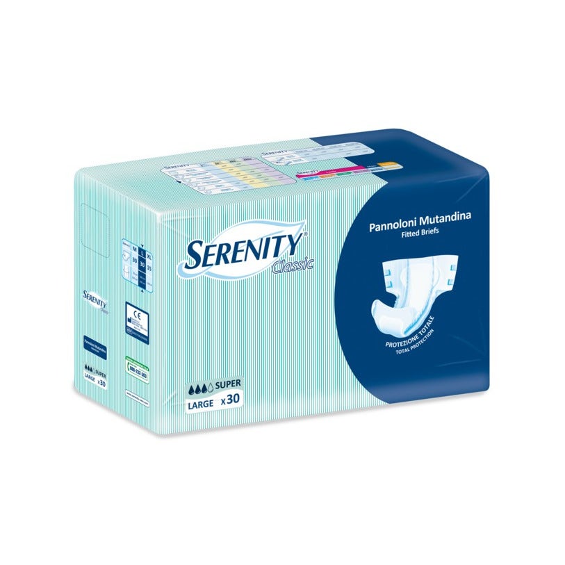 Serenity Classic Pannolone Incontinenza A Mutandina Super Tg L 30 Pezzi  - 2