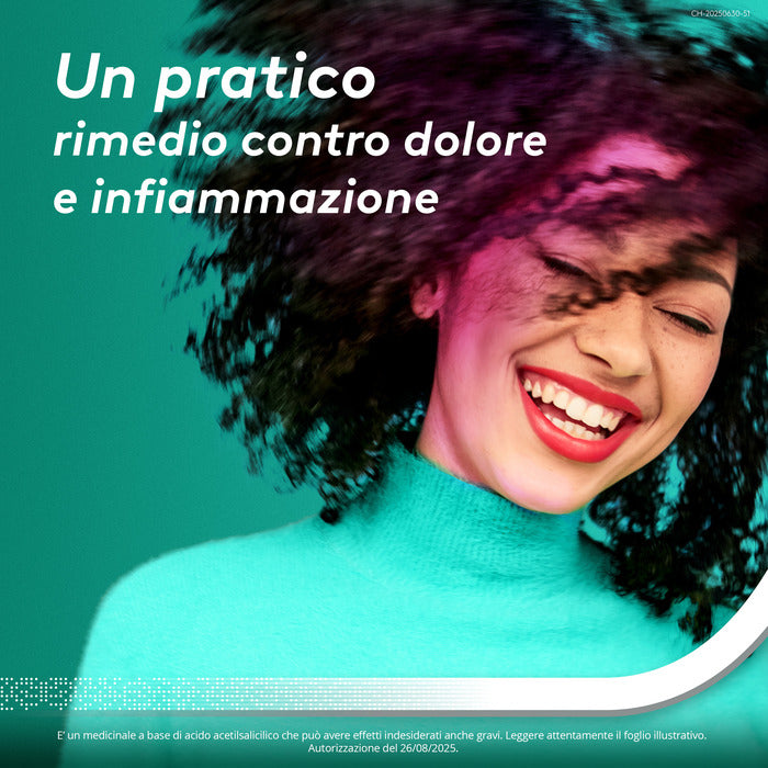 Aspirina in Granuli Senz'Acqua Antidolorifico e Antinfiammatorio contro Mal di Testa e Dolore 10 Bst