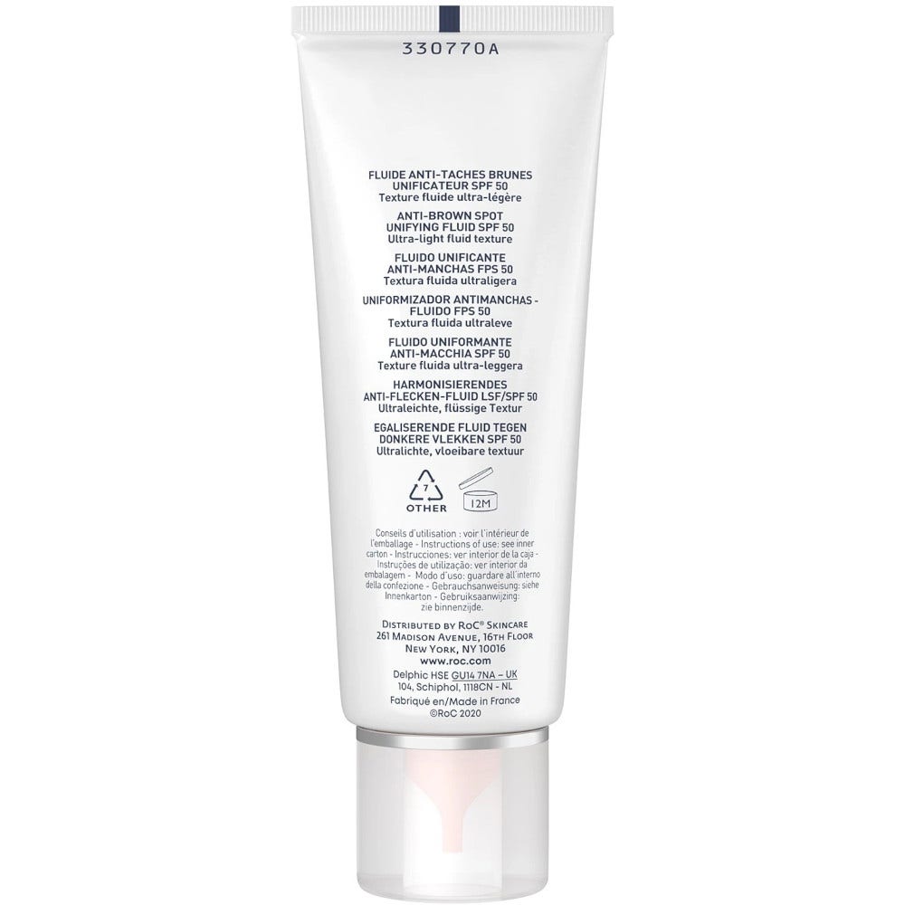 Roc Fluido Solare Viso Anti-Macchie Uniformante SPF50+ 50ml  - 2