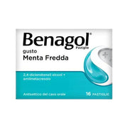 Benagol Antisettico per Bocca e Gola 24 Pastiglie Menta Fredda Senza Zucchero-1