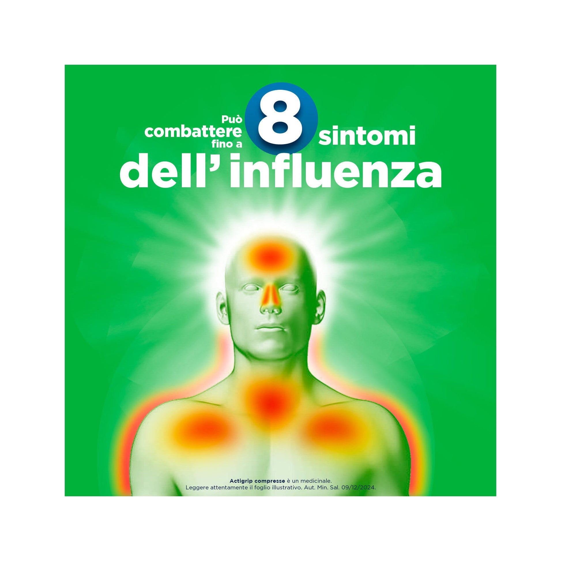 Actigrip 12 Compresse per Raffreddore Cefalea Mal di testa Febbre e Influenza-3