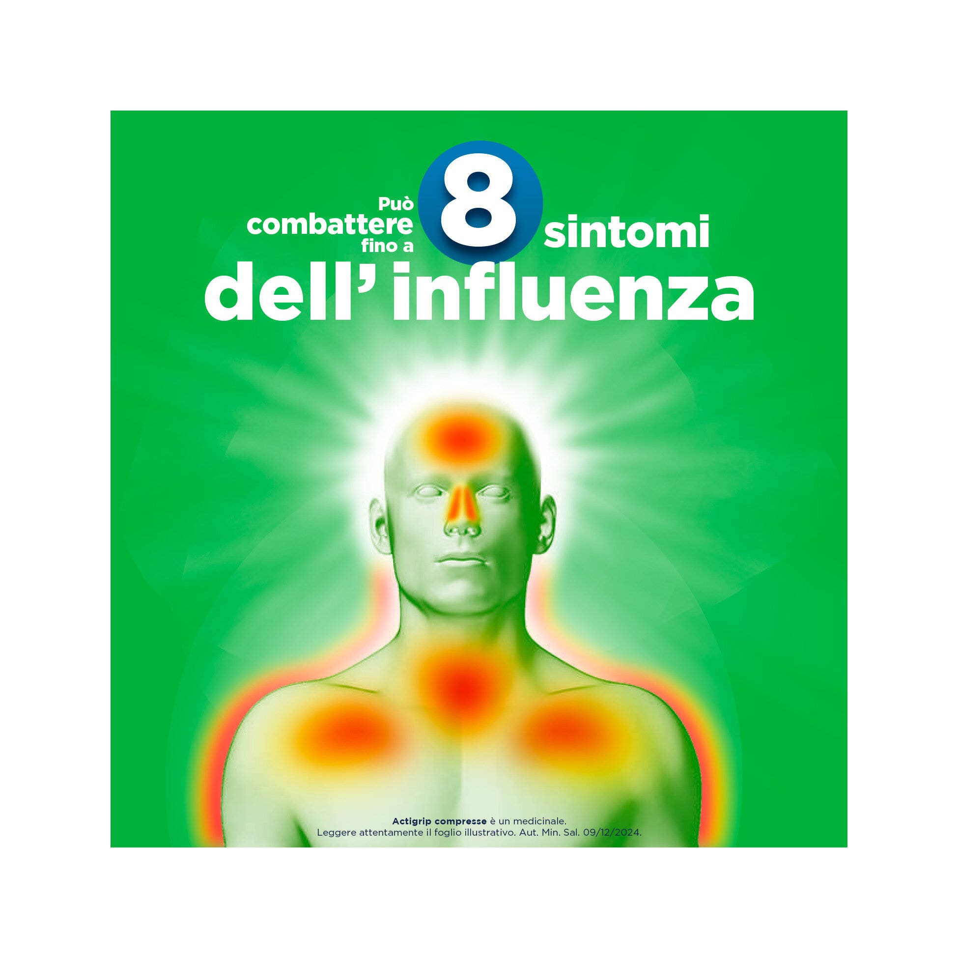 Actigrip 12 Compresse per Raffreddore Cefalea Mal di testa Febbre e Influenza-3