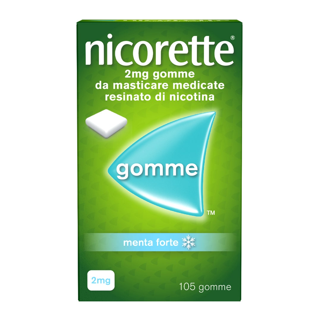 Nicorette 105 Gomme Masticabili 2mg Menta - Sollievo Fumo-2
