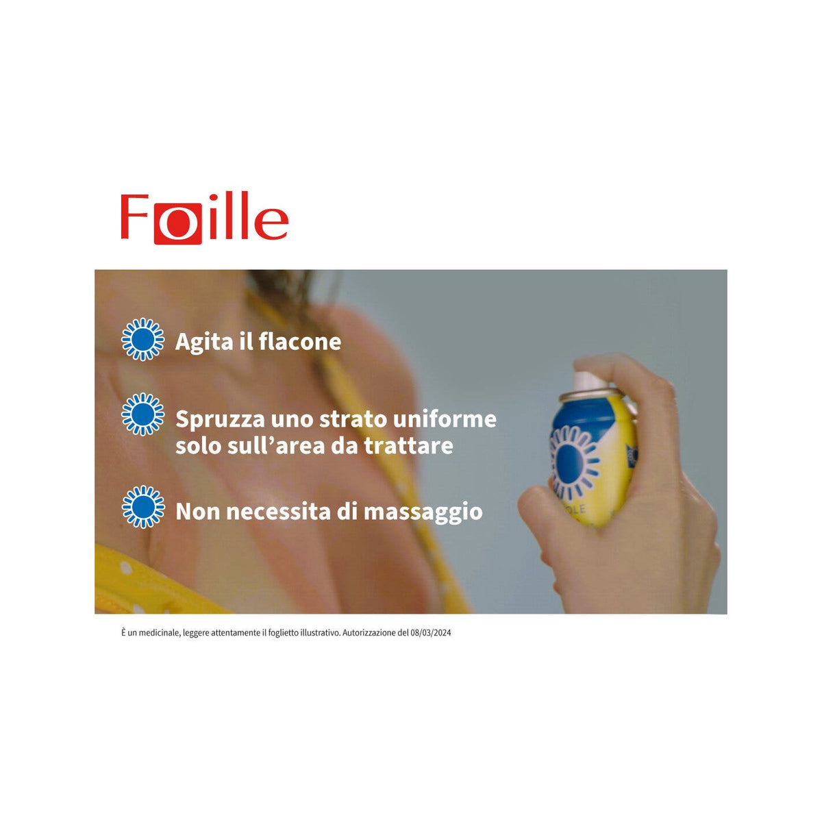 Foille Sole Spray per ustioni solari ed eritemi 70g-18