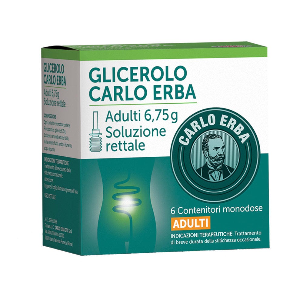 Glicerolo Adulti 6 Microclismi 6,75g Carlo Erba-3