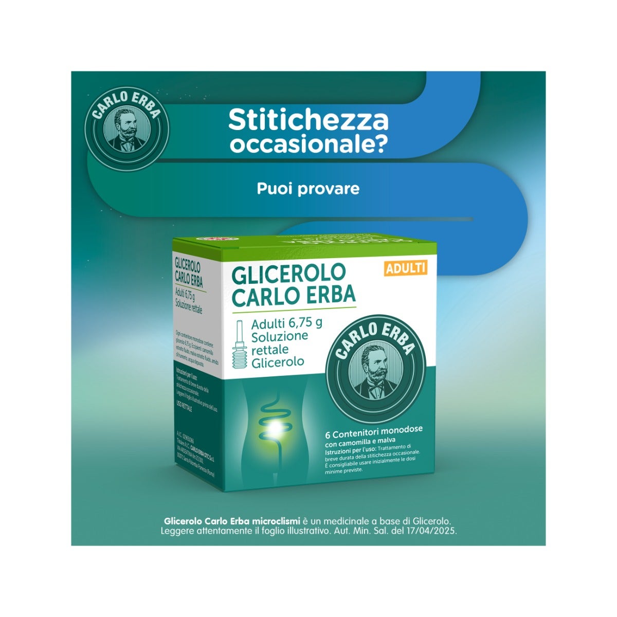 Glicerolo Adulti 6 Microclismi 6,75g Carlo Erba-6