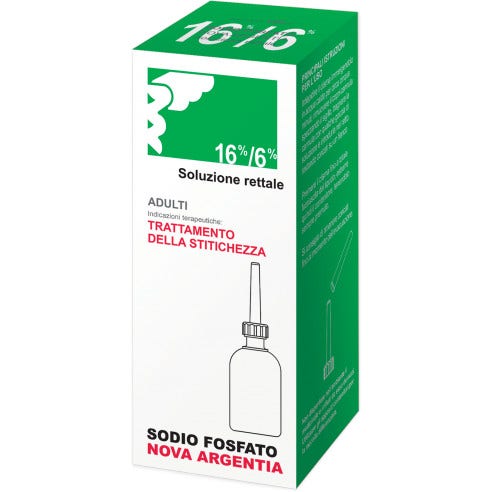 Nova Argentia Sodio Fosfato 16%+6% 1 Flacone Soluzione Rettale 120ml -1
