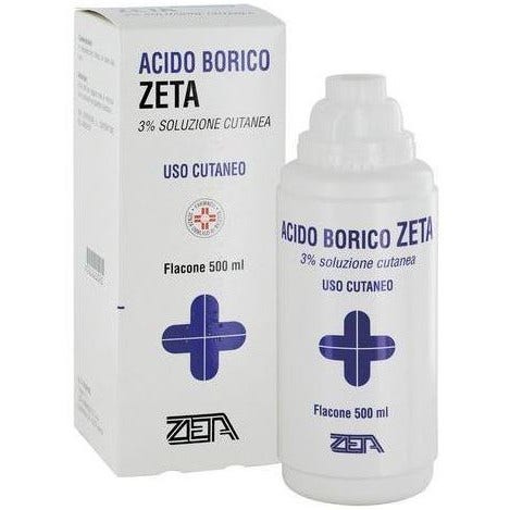 Zeta Acido Borico Soluzione Cutanea 500ml 3%-1