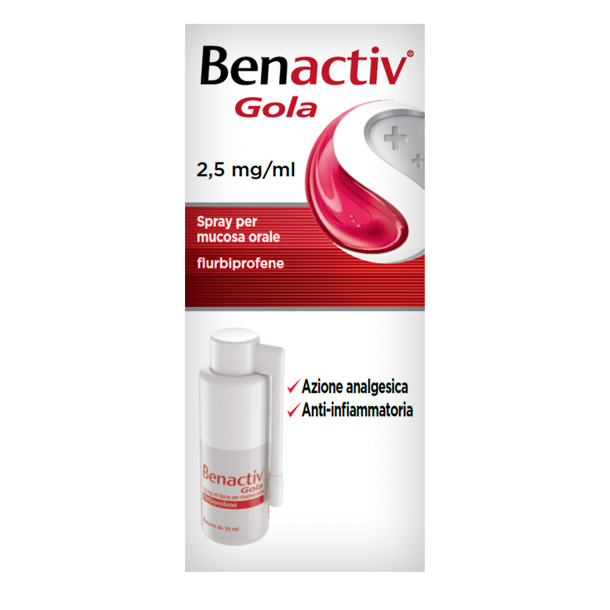 Benactiv Gola Spray 15ml 0,25%-13