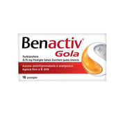 Benactiv Gola Arancia Senza Zucchero 16 Pastiglie Mal Di Gola-16