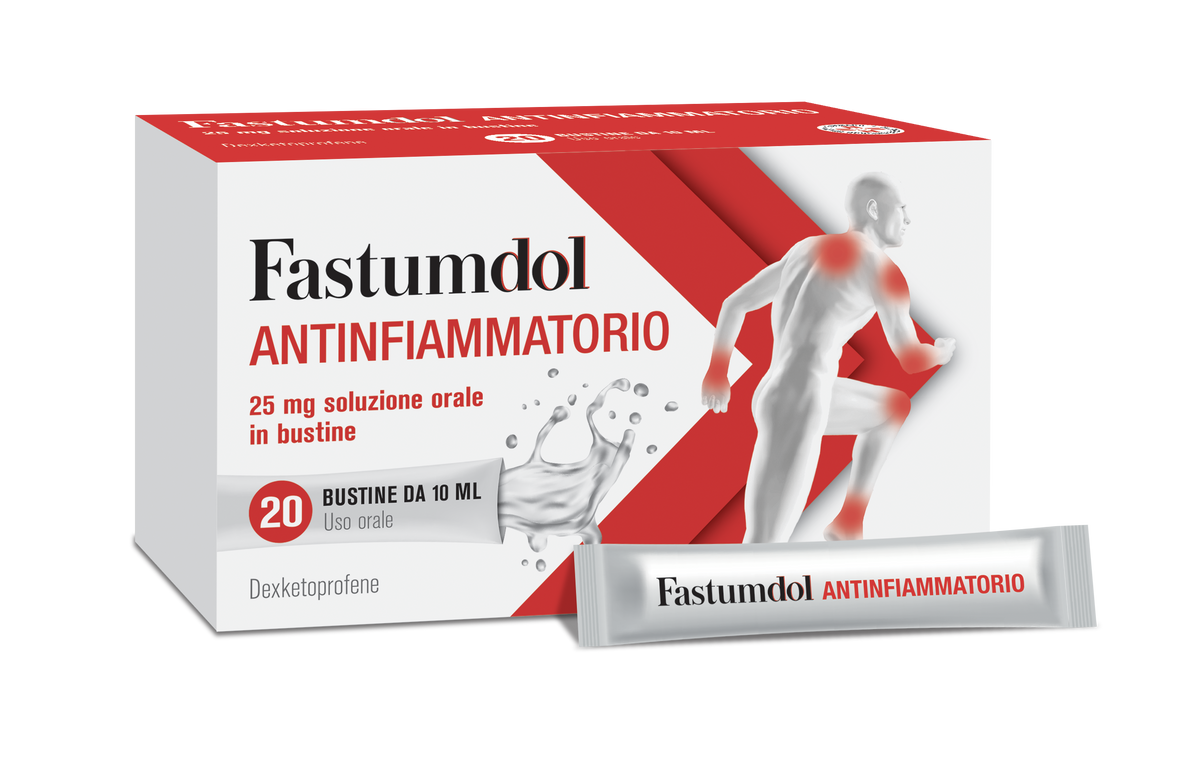 Fastumdol Antinf 25 mg Soluzione Orale in Bustina 20 Bustine in Pl/al/ldpe-0