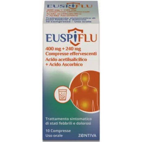 Zentiva Euspiflu 10 Compresse Effervescenti 400mg + 240mg-1