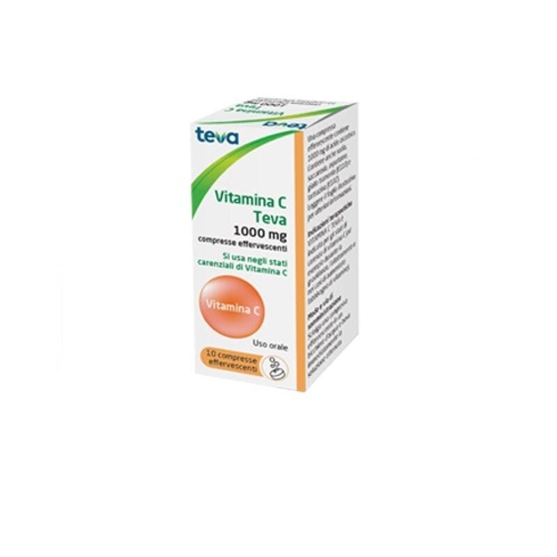 Teva Vitamina C 1000 mg 10 Compresse Effervescenti-1