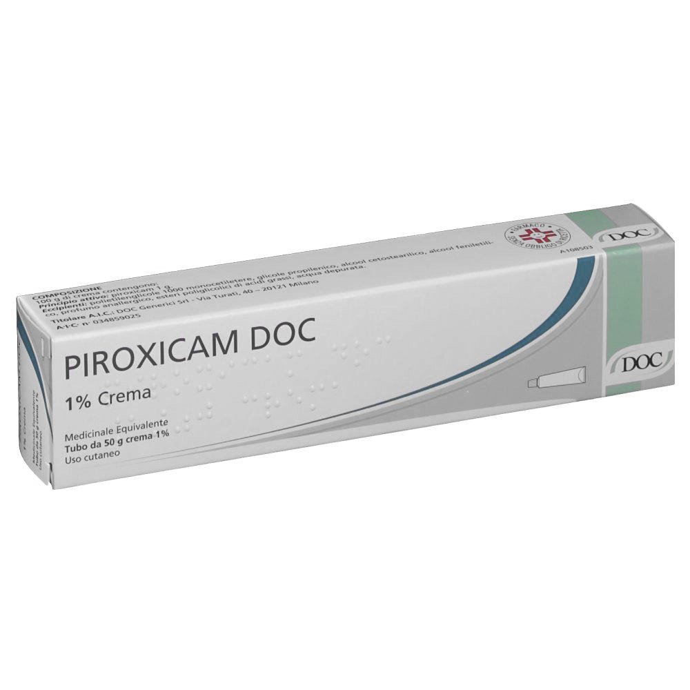 Piroxicam Doc 1% Crema 50g-1