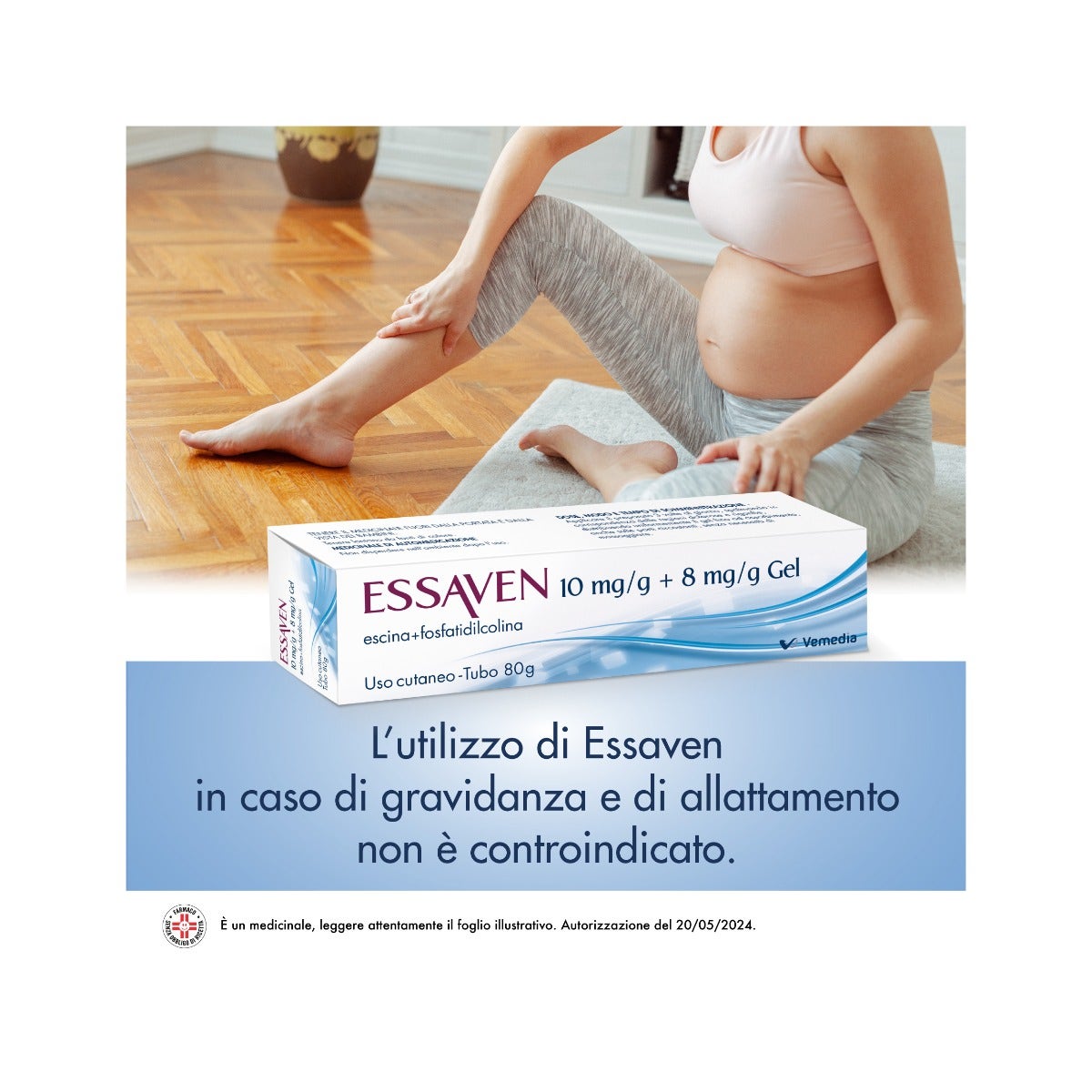 Essaven Gel con Escina 1% per gambe stanche, gonfie e pesanti Tubo da 80g-14