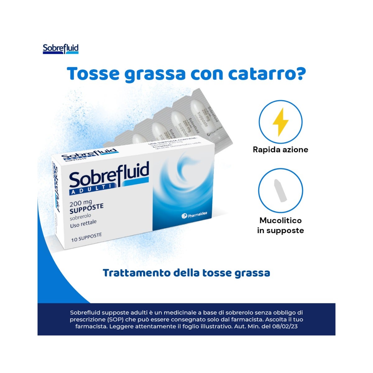 Sobrefluid Adulti 10 Supposte 200mg-1