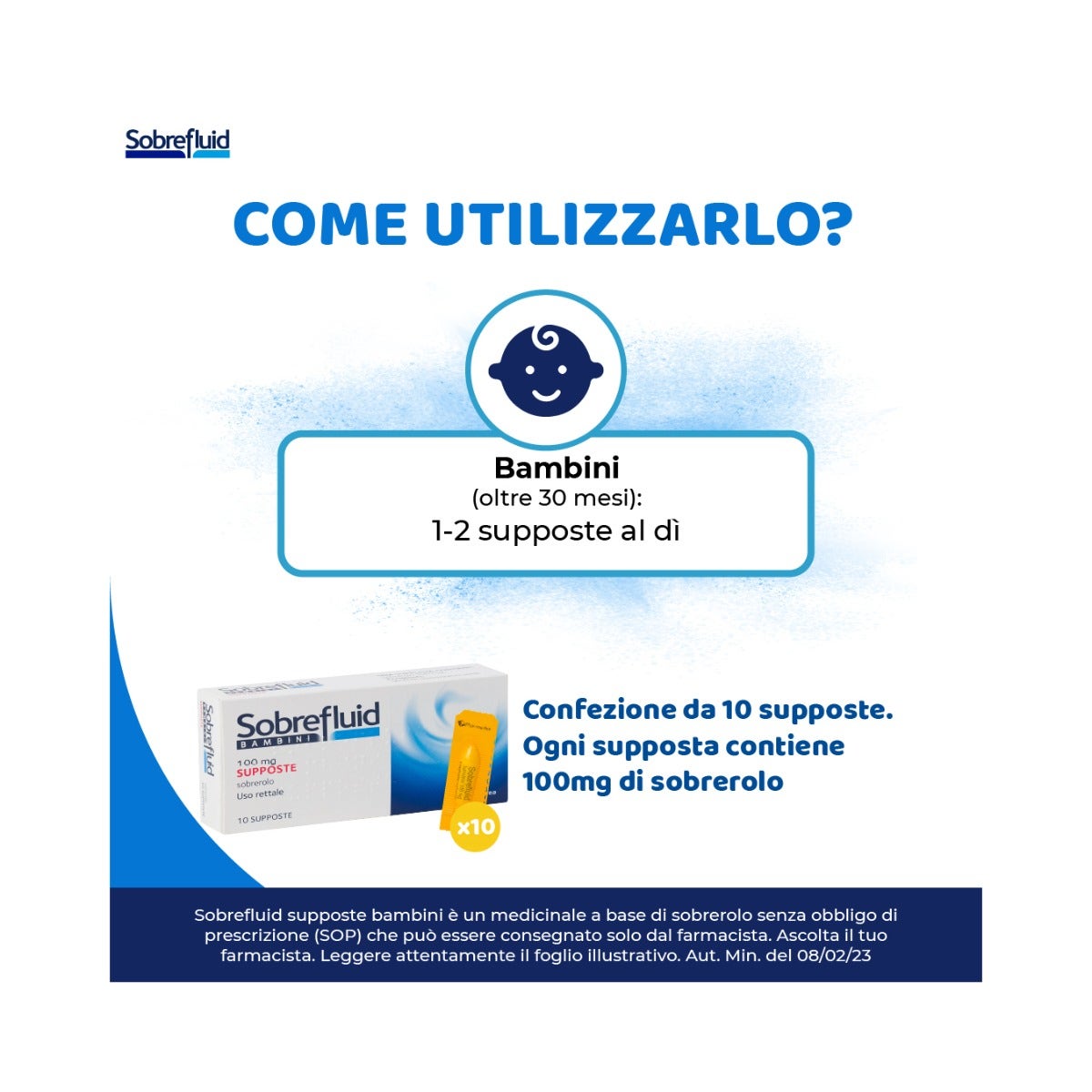 Sobrefluid Bambini 10 Supposte 100mg-5
