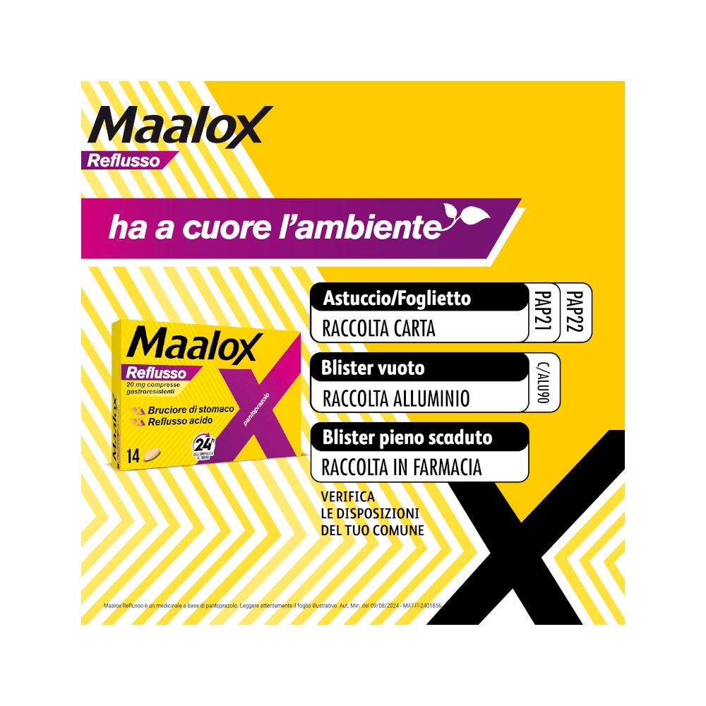Maalox Reflusso Contro Reflusso Acido 14 Compresse-20