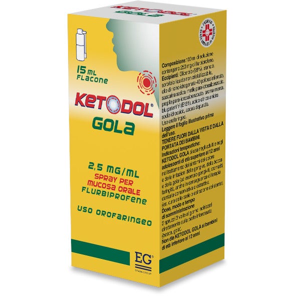 Ketodol Gola Spray Mucosa Orale 2,5mg/ml 15ml-1