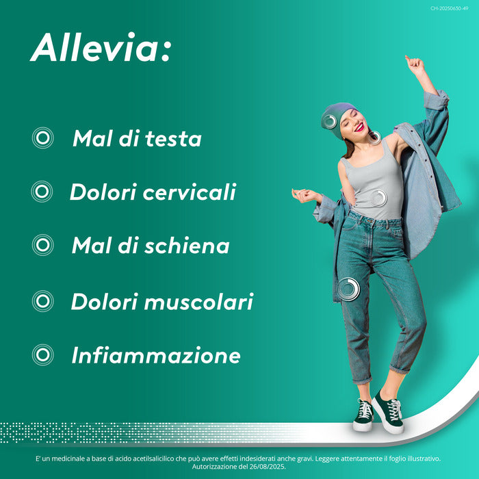 Aspirina Dolore e Infiammazione Antidolorifico Antinfiammatorio per Mal di Testa e Dolori 20 Cpr