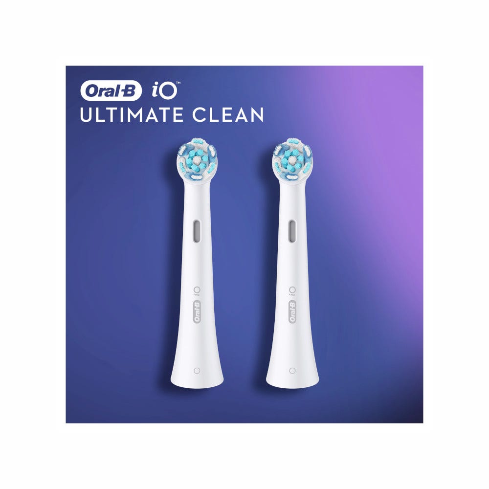 Oral B Testine Di Ricambio Io Ultimate Clean Bianche 2 Pezzi -9