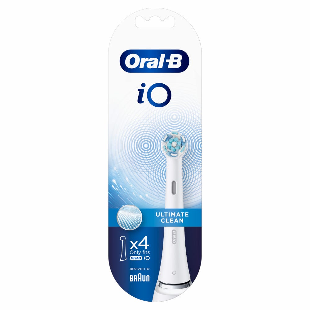 Oral B Testine Di Ricambio Io Ultimate Clean Bianche 4 Pezzi-4