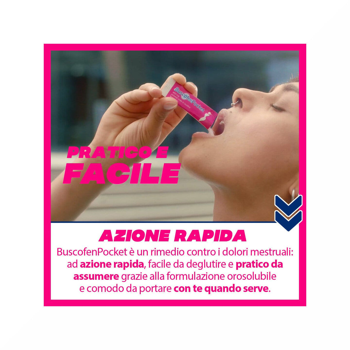 BuscofenPocket 400mg Con Ibuprofene Analgesico Contro Dolori Da Ciclo 10 Bustine-12