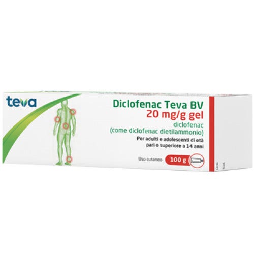 Diclofenac Teva Gel 20mg/g 100g -1