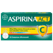 AspirinaACT C antinfiammatorio e antidolorifico per Febbre e  Influenza con Vitamina C 10 Cpr Eff