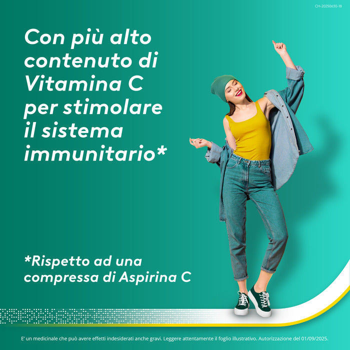AspirinaACT C antinfiammatorio e antidolorifico per Febbre e  Influenza con Vitamina C 10 Cpr Eff