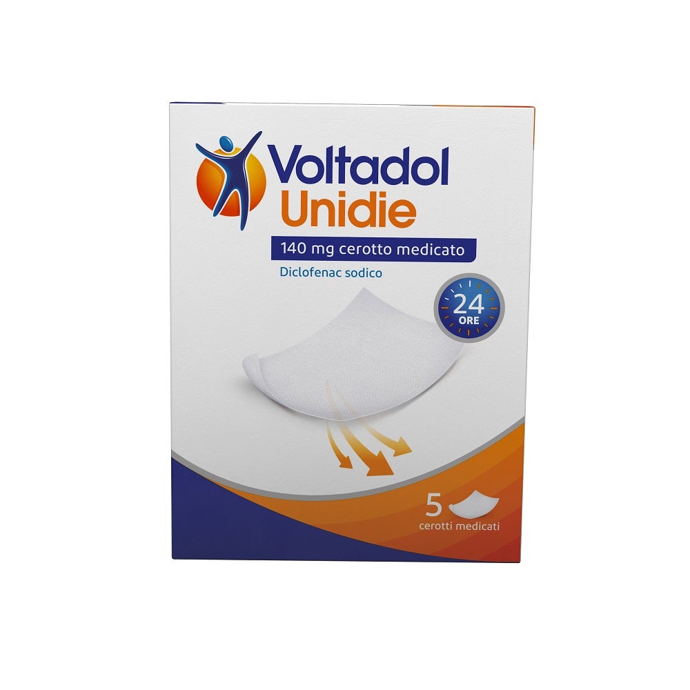Voltadol Unidie Antifiammatorio Fino 24ore Diclofenac Dolori Muscolari Articolari 5 Cerotti Medicati-1