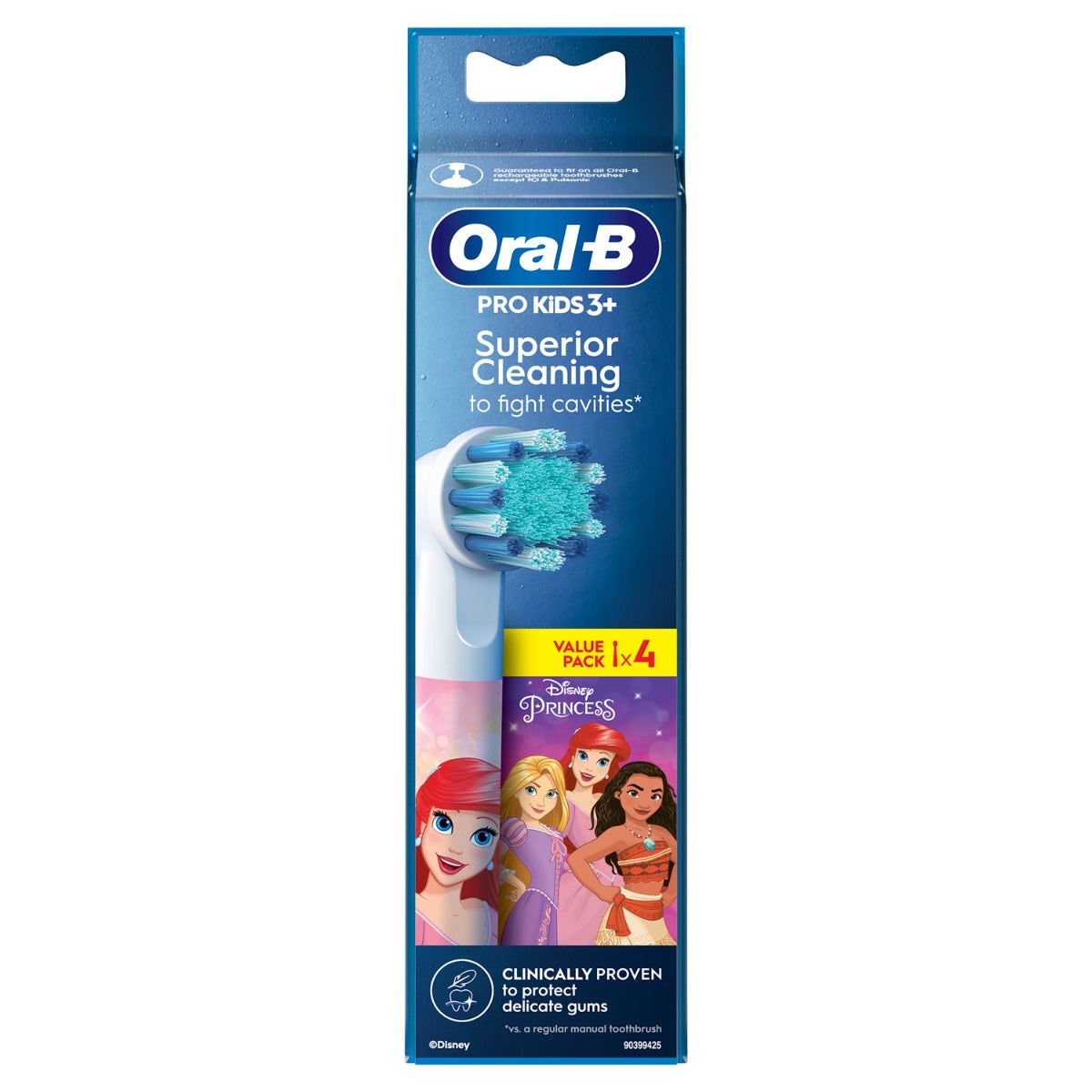 Oral-B Testine Di Ricambio Pro Kids Con Disney Cars o Principesse 4 Pezzi-2