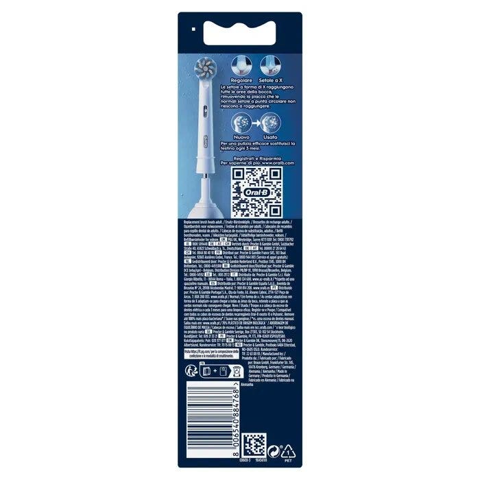 Oral-B Power Refill EB60-3 Sensitive Clean 3 Testine Di Ricambio -14