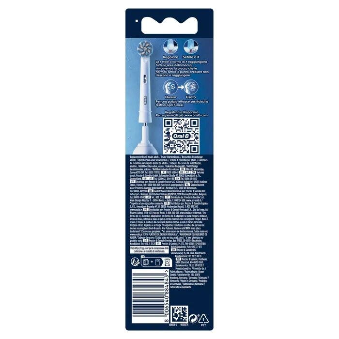Oral-B Power Refill EB50 Sensitive Clean 5 Testine Di Ricambio-11
