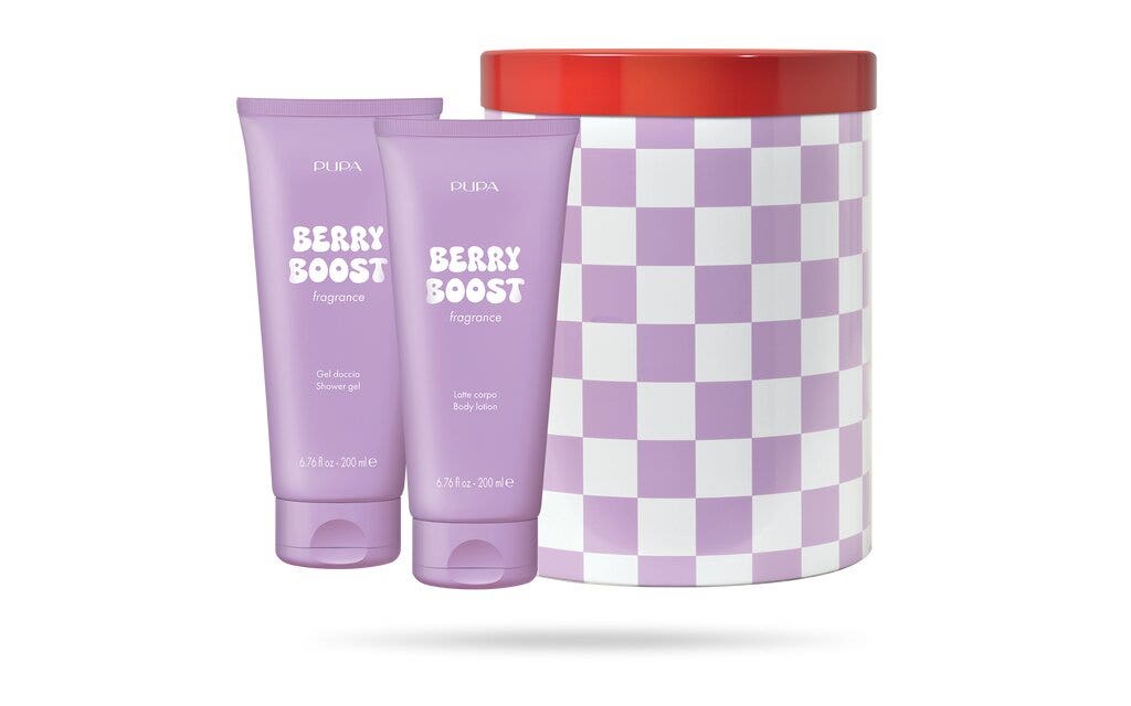 Pupa Happy Box Kit Berry Boost Gel Doccia 200ml+ Latte Corpo 200ml-1
