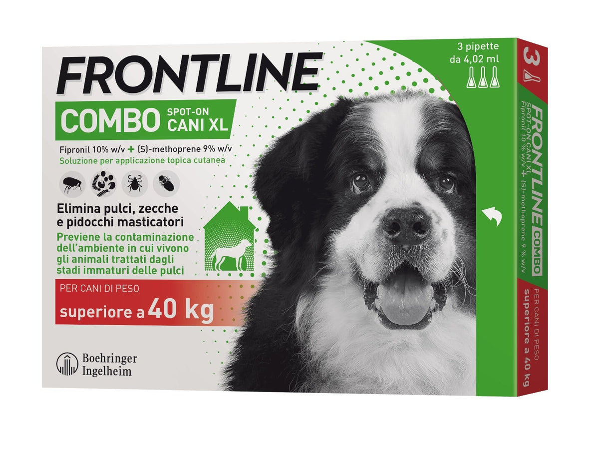 Frontline Combo Soluzione Spot-On Cani XL 40kg+ 3x4,02ml-2