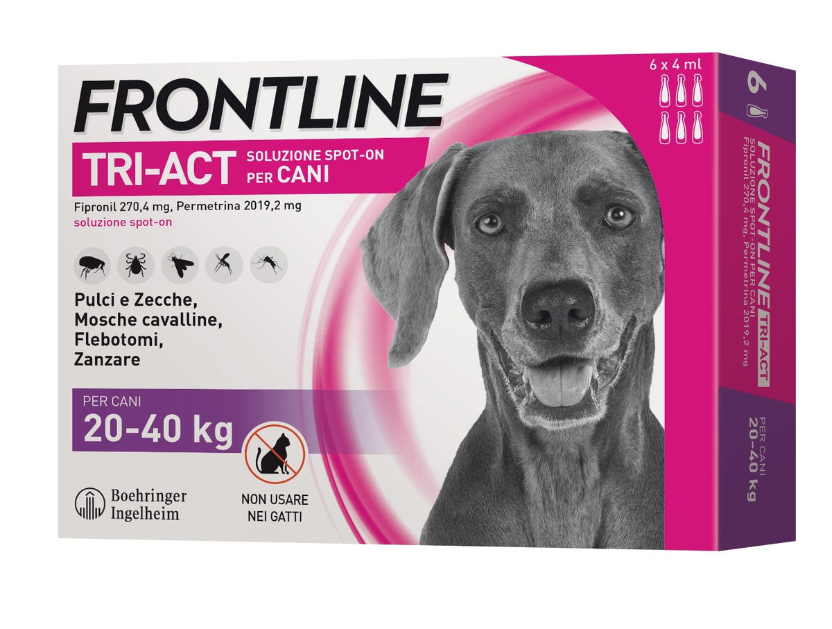 Frontline Tri-Act Soluzione Spot-On Cani 20-40Kg 6x4ml-2