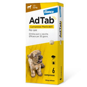 Adtab Per Cani Da 1,3 A 2,5kg 6 Compresse Masticabili 56mg