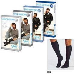 Man Support 15 Cotone Gambaletto Blu Taglia 2 1 Paio  - 1