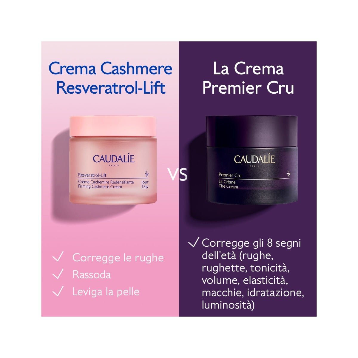 Caudalie Resveratrol-lift Crema Cashmere Ridensificante Ricarica 50ml-8