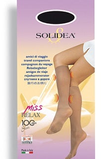 Solidea Miss Relax 100 Sheer Gambaletto 100 Denari Colore Glacè Taglia 3 - L-1