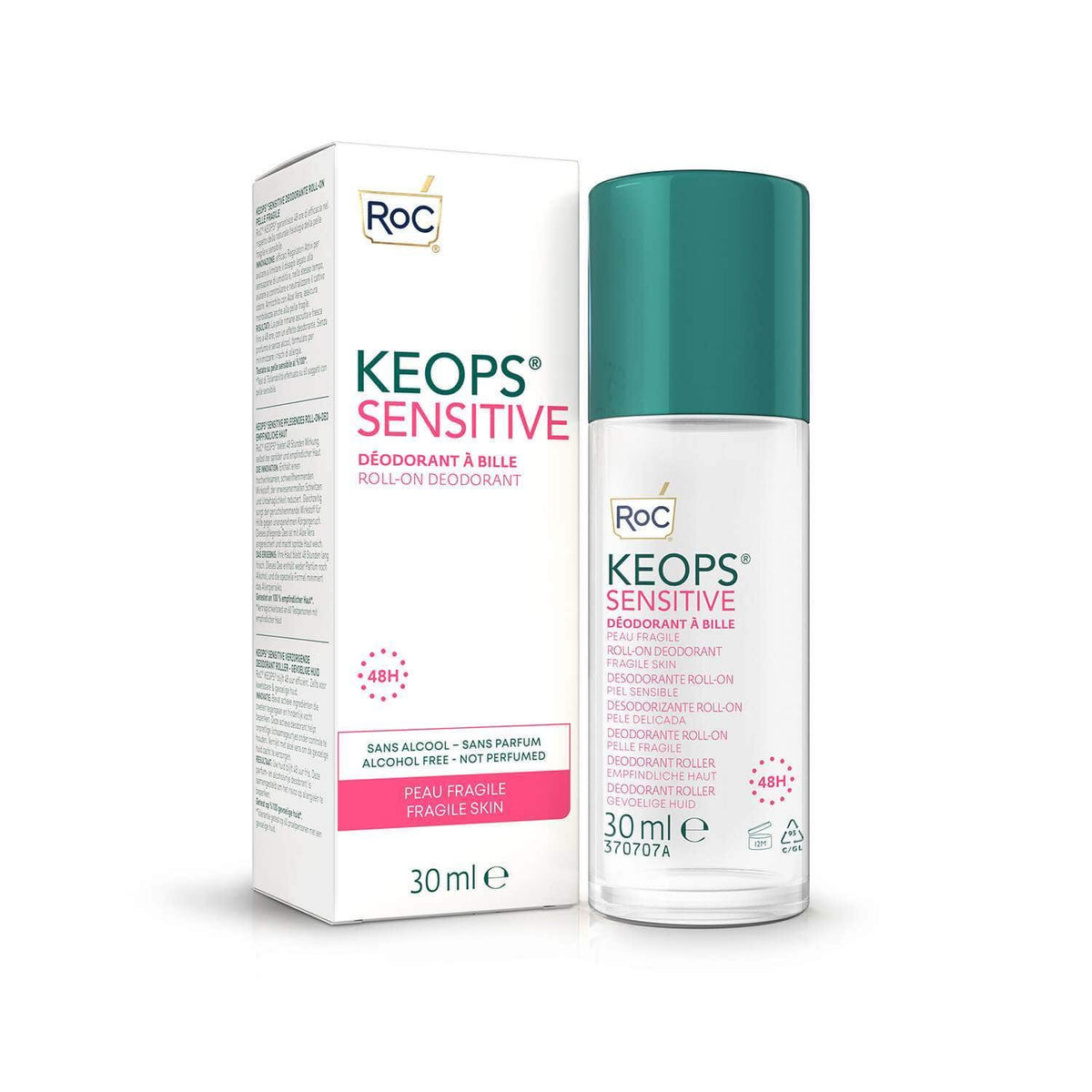 Roc Keops Deodorante Roll-On Sensitive Pelle Sensibile 30ml  - 2
