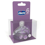 Chicco Tettarella Natural Feeling 6m+ Flusso Veloce 2 Pezzi  - 1