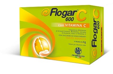 Flogar C 600 Vitamina C 14 Bustine Gusto Arancia  - 1