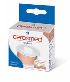 Ceroxmed Cerotto In Rocchetto Aerato In Tessuto Rosa 500x2.50cm 1 Pezzo  - 1
