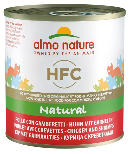Almo Nature HFC Natural Pollo Con Gamberetti Per Gatti Adulti 280g-1