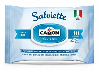 Camon Salviette Excel Per Cani/Gatti 40 Pezzi-1