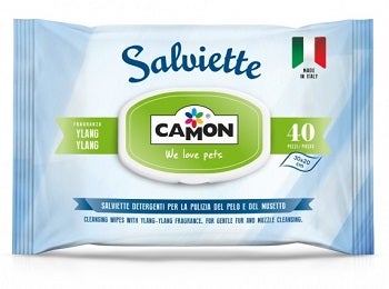 Camon Salviette Ylang-Ylang Per Cani/Gatti 40 Pezzi-1